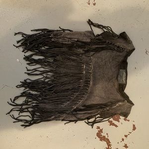 Fringe acid Wash Muscle Tank